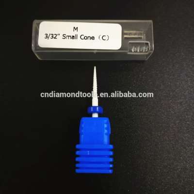 Small cone ceramic nail drill bit /Nail Art Ceramic Electric Drill Bits for Professional Nail Drill Machine