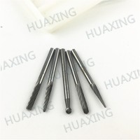 Shape B Tungsten carbide burrs standard cut cylinder shape fine /alu. / double cut