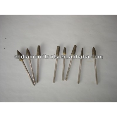 Sintered diamond carving burs