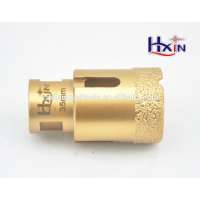 35mm Brazed diamond hole saws for hard rock / High quality diamond core drill bits