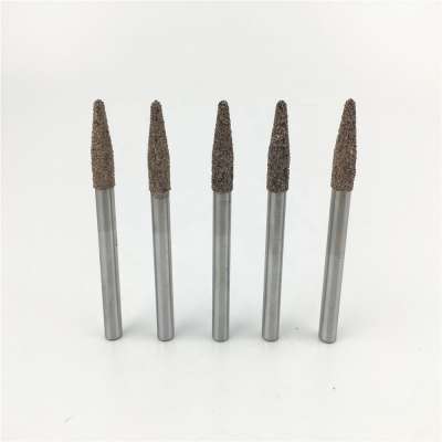 Special vacuum brazed CNC diamond carving burr for sculpturing