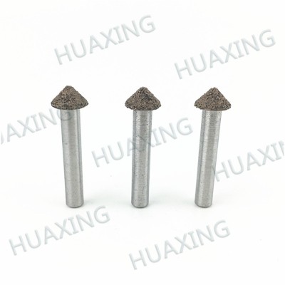 No.3 Vacuum brazed diamond engraving burr for CNC machine(60mm)/diamond burr for lettering